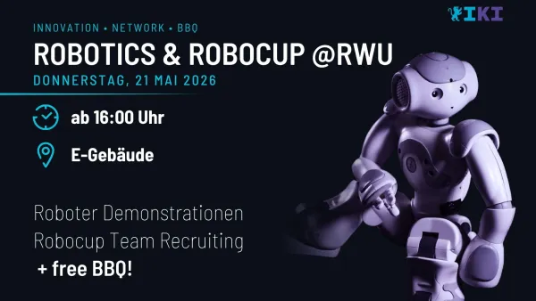 robotics & Robocup @RWU-Plakat mit Informationen